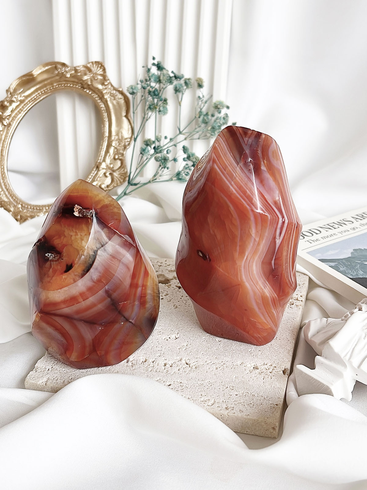 IMG_4760 红纹玛瑙火焰摆件 - 图片 1