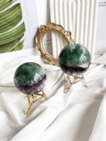 羽毛萤石水晶球